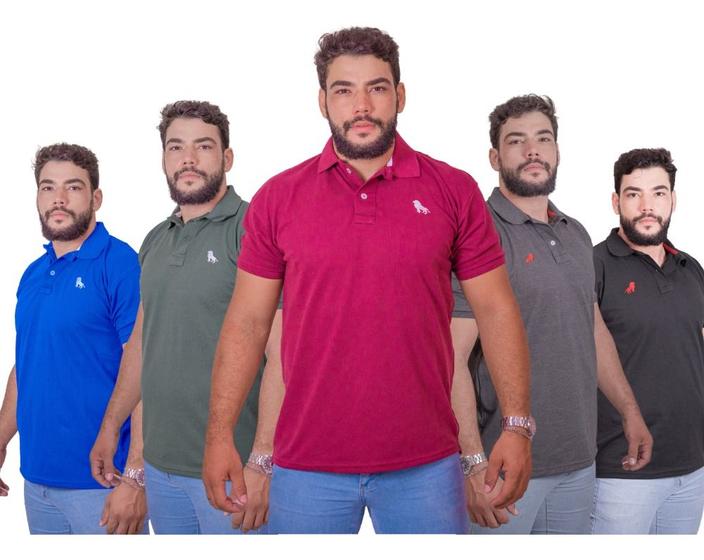 Imagem de 5 Camisa Polo Masculina Excelente Qualidade No Melhor Preço