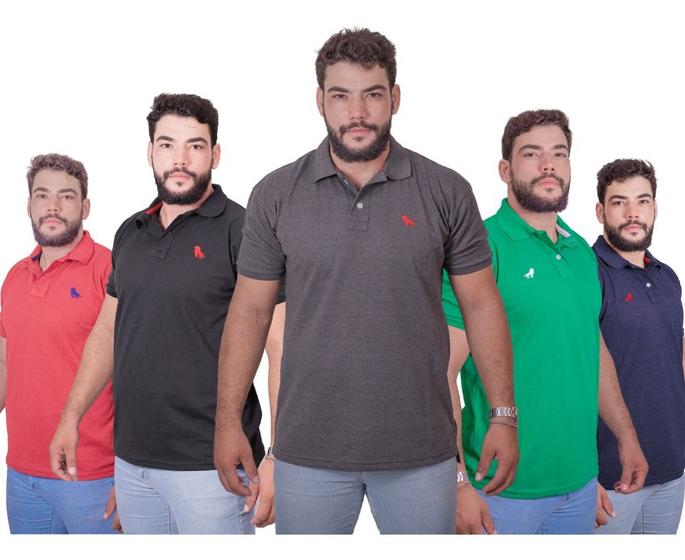 Imagem de 5 Camisa Polo Masculina Excelente Qualidade No Melhor Preço