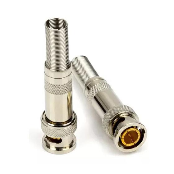 Imagem de 5 Conector BNC Mola para Parafuso e Solda RG6