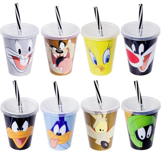 Imagem de 5 Copos Looney Tunes p/ Festa Infantil Decoração Lembrança Sacola de Doces