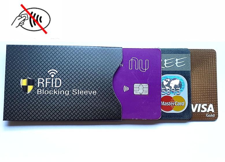Imagem de 5 Envelope Rfid Bloqueador Proteção Cartão De Crédito