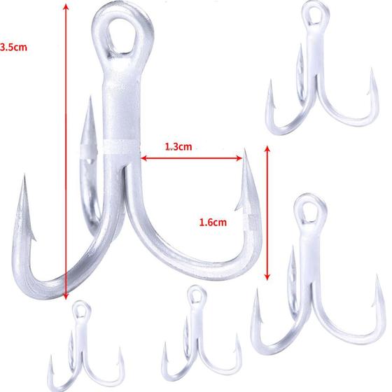 Imagem de 5 Garateias 4x Reforçada Resistente Numero 1/0 Aço Carbono