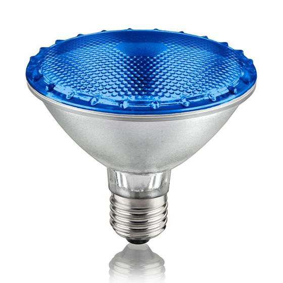 Imagem de 5 Lâmpadas PAR 30 Halógena 75W 127V Base E27 -  AZUL