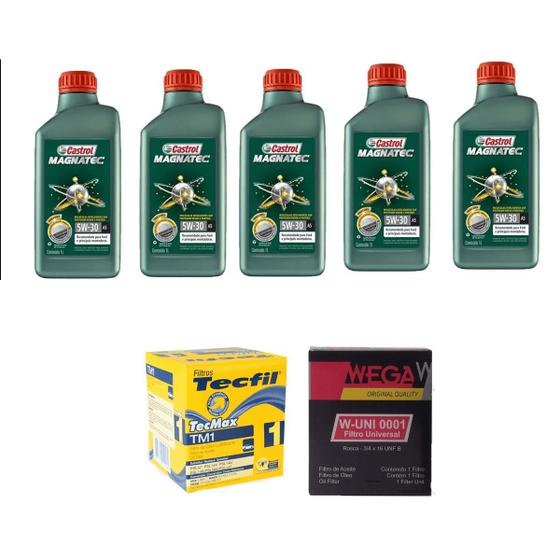 Imagem de 5 Lts Castrol 5w30 Sintetico Stop Start A5 Sn + Filtro Tm1