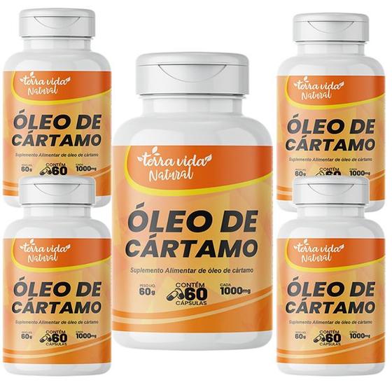 Imagem de 5 Óleo De Cártamo 60 Cáps De 1000mg Terra Vida Natural