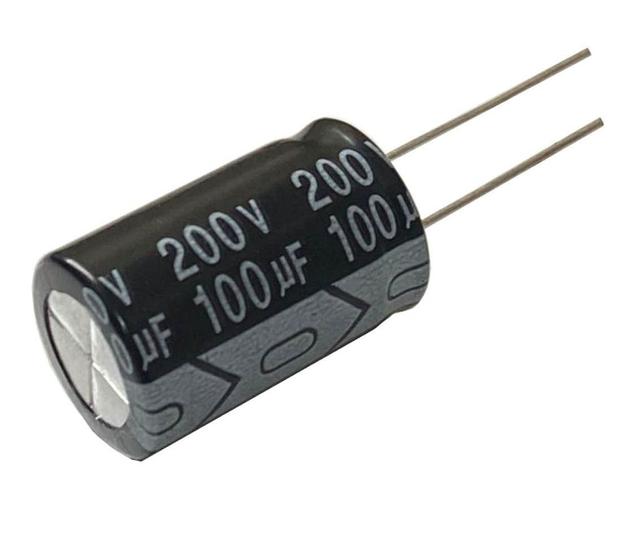 Imagem de 5 PÇS CAPACITOR ELETROLITICO 100 UF X 200V - 100X200V - 105º