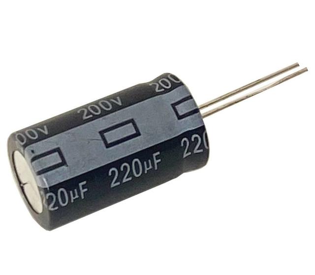 Imagem de 5 PÇS CAPACITOR ELETROLITICO 220X200V - 220UF X 200V - 105º