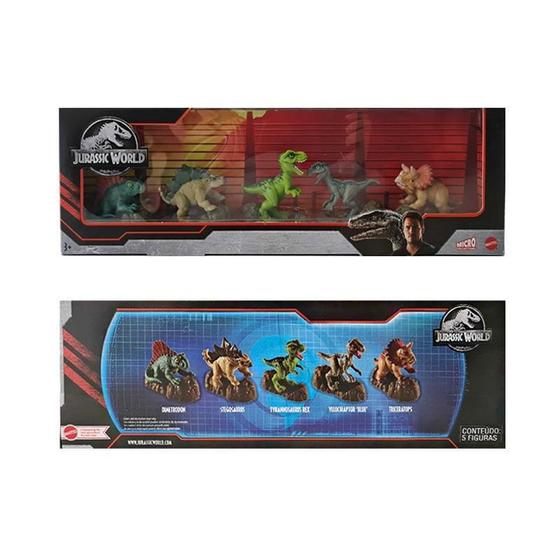 Imagem de 5 Personagens Jurassic World Mini Figura Pack 5 Gxw45 Mattel