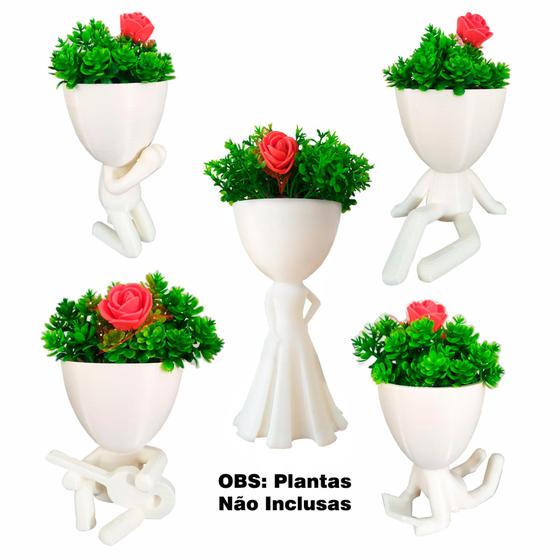 Imagem de 5 Vasos Bob Robert Plant Decoração Plantas E Suculentas