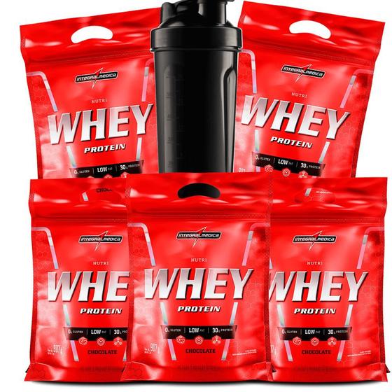5 Whey/wey/way Protein 900g Integralmedica + Copo