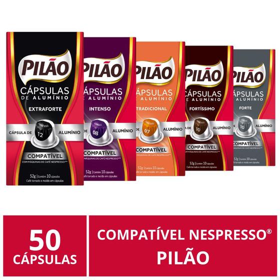 Imagem de 50 Cápsulas para Nespresso, Café Pilão - Cafezale