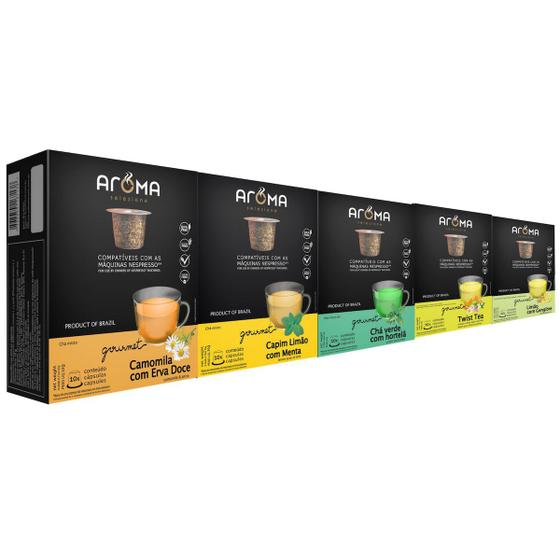 Imagem de 50 Cápsulas Para Nespresso - Kit Chá Funcional - Cápsula Aroma