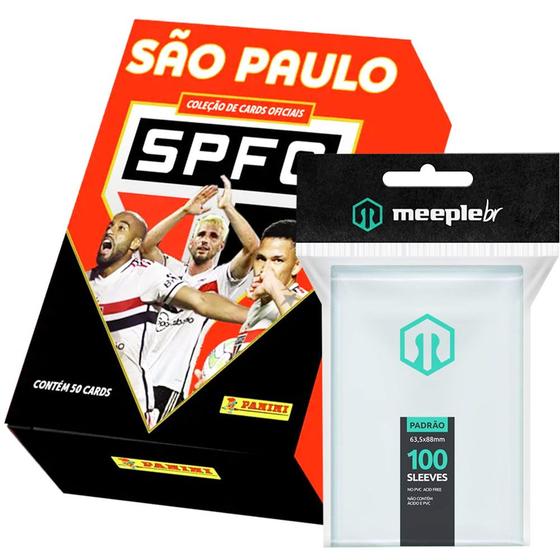 Imagem de 50 Cards Futebol Exclusivos São Paulo SPFC + Slevees