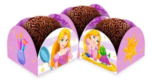 Imagem de 50 Forminhas Doces Rapunzel Caixeta - Licenciado Regina