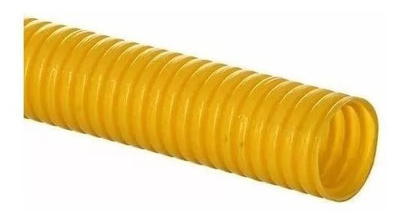 Imagem de 50 Metros Eletro Duto Conduíte Corrugado 3/4 Amarelo