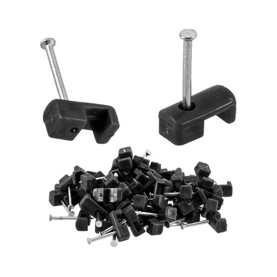 Imagem de 50 Miguelão Fixa Fio Cabo 6mm Reforçado Com Prego Rohdina