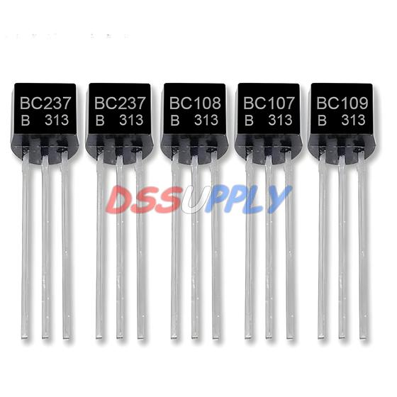 Imagem de 50 PCS BC107B BC108B BC109B BC237B TO-92 Conjunto De Transistores Triodo