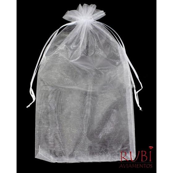 Imagem de 50 Pçs Saco de Organza com Cordão 22x34cm Embalagem para Chinelo Presentes Decorados