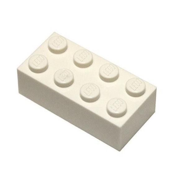 Imagem de 50 Peças LEGO 2x4 - Tijolo Branco