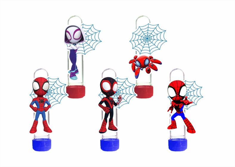 Imagem de 50 tubetes 13cm para doces Spidey