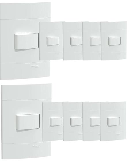 Imagem de 50 un conjunto interruptor simples lunare 10a 250v schneider