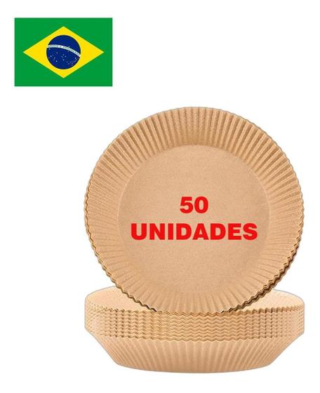 Imagem de 50 Unidades Air Fryer Forro De Papel Antiaderente Especial