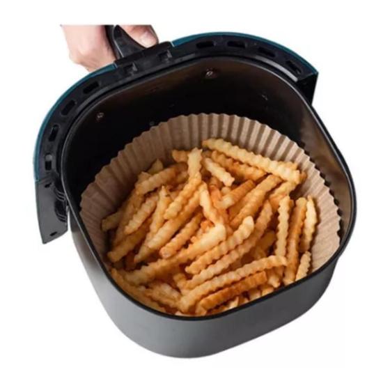 Imagem de 50 Unidades Forro De Papel Redondo Air Fryer Antiaderente