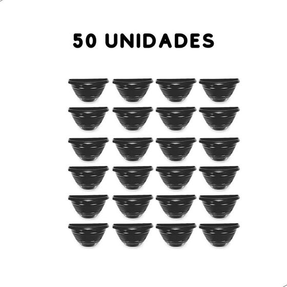 Imagem de 50 vaso meia lua de parede preto 1 lt - Ercaplast