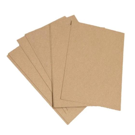 Imagem de 500 Folhas Papel Kraft 180g Natural A4 Liso Dois Lados