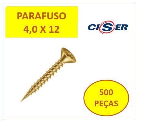 Imagem de 500 peças Parafuso Madeira Chata Phillips 4,0 x 12 4.0x12