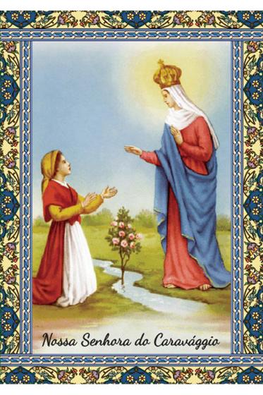 Imagem de 500 Santinho N S Sra Nossa Senhora do Caravággio (oração no verso) - 7x10 cm