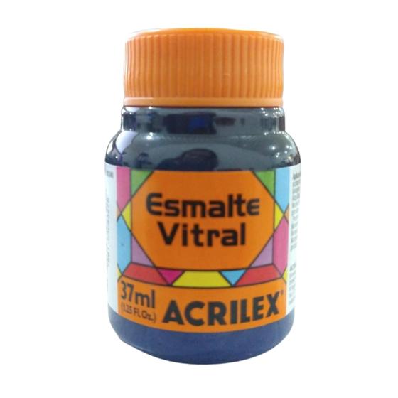 Imagem de 502  tinta esmalte vitral acrilex - azul cobalto - 37ml