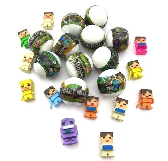 Imagem de 50Un Authentic Games Brinquedo Coleção miniaturas em Cápsulas