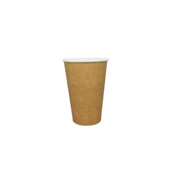 Imagem de 50Un Copo Papel Biodegradável Café 300Ml Kraft