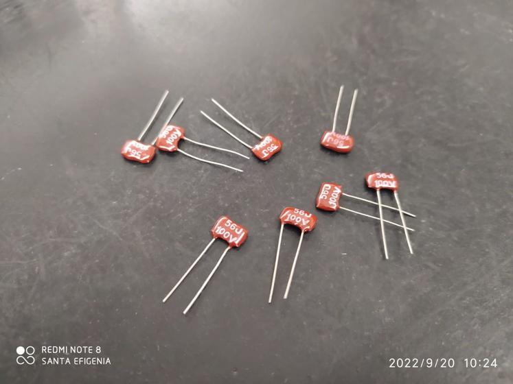 Imagem de 50x Capacitor Mica Prata 56pf/100v 5% Icl