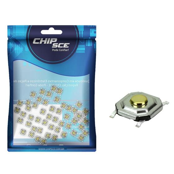 Imagem de 50x Chave Táctil Smd 5 x 5 x 1 mm - 180ºGraus