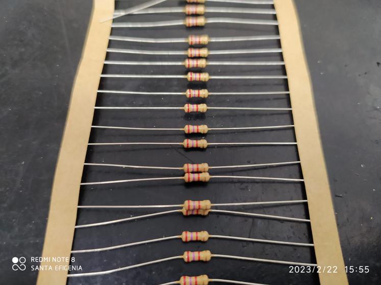 Imagem de 50x Resistor 2k7 1/4w 5%