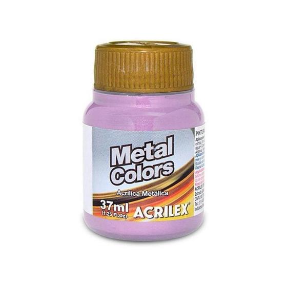 Imagem de 528  tinta metal colors acrilex - lilás - 37ml