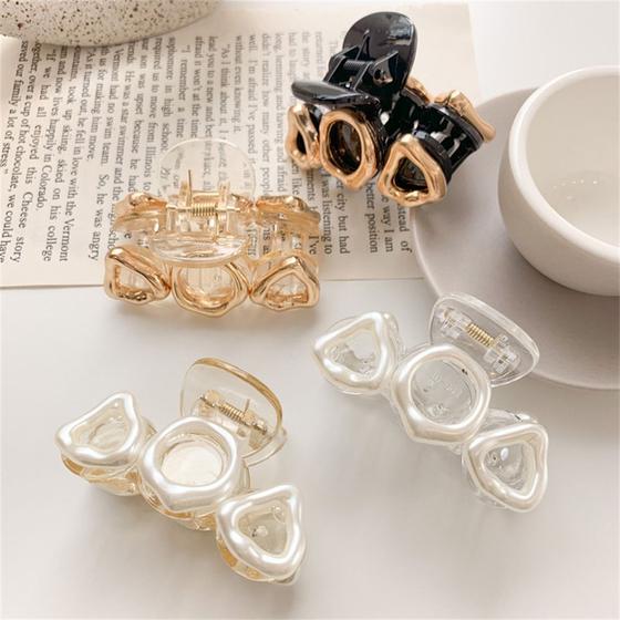 Imagem de 5pcs Acetate Plate Hair Clip, Luxury Fashion Low-key Simple