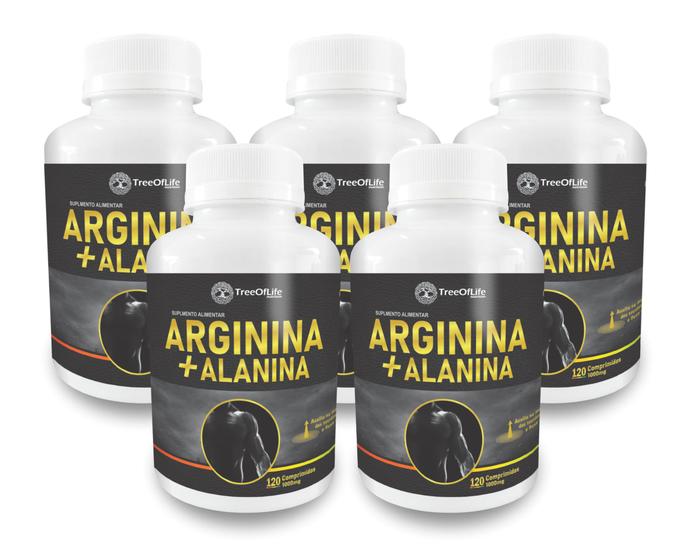 Imagem de 5x Arginina + Alanina 1000mg 600 Comprimidos