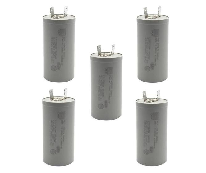 Imagem de 5x Capacitor 45uf 127v Lavadoras Electrolux Brastemp Consul