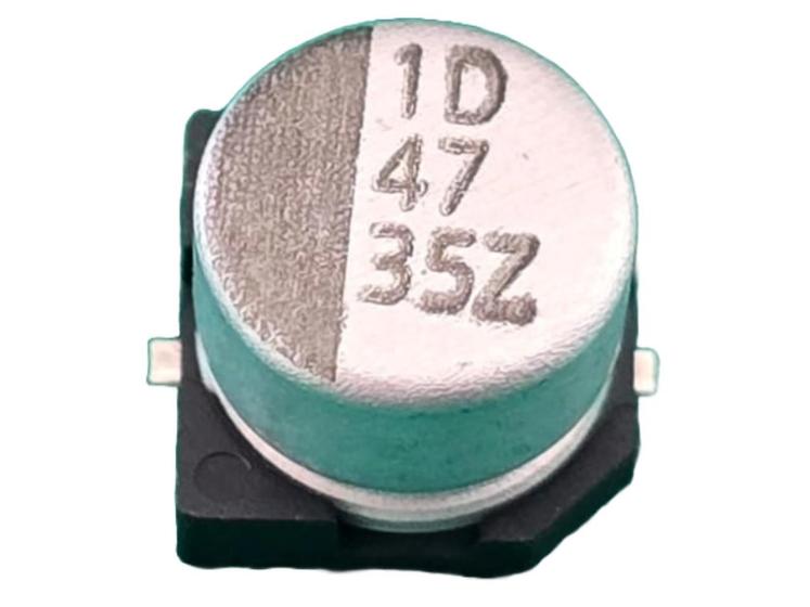 Imagem de 5x Capacitor Eletrolitico 47uf/35v Smd 105 6,3x5,3mm