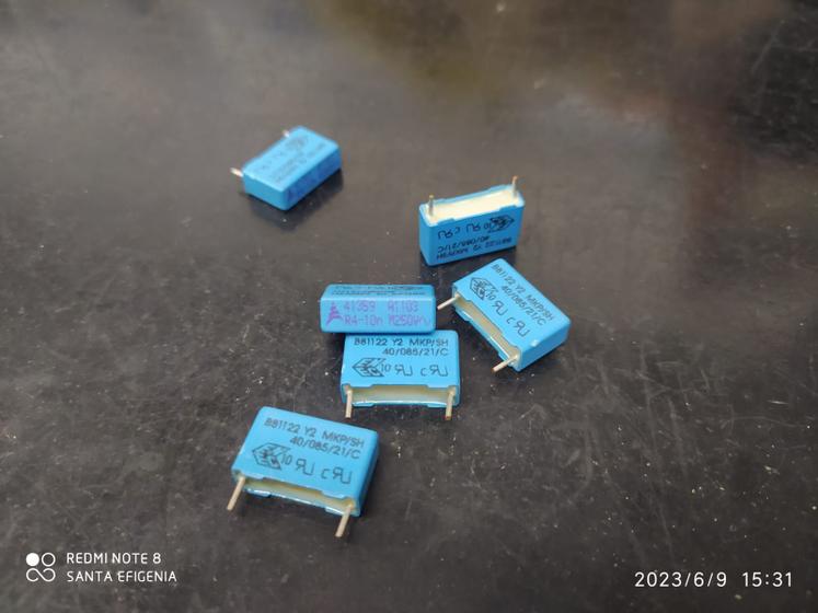 Imagem de 5x Capacitor Poliester 10nf/250v = 10k/250v 15mm Y2 Epcos