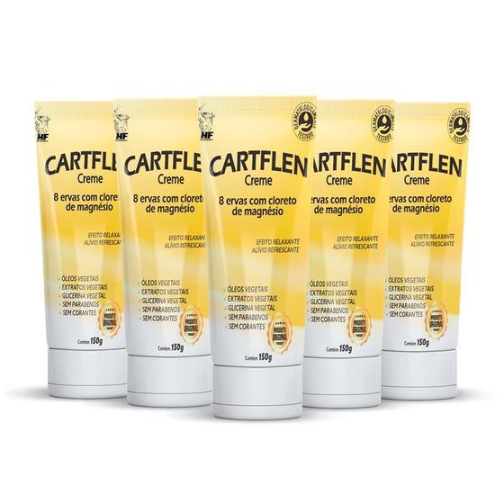 Imagem de 5X Cartflen Creme Massagem Hf Suplementos
