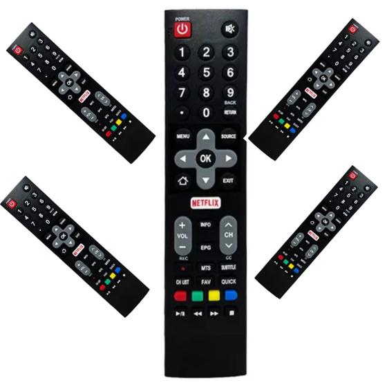 Imagem de 5x Controle Remoto Para Tv Philco Smart Ptv55u21 Ptv55u21d