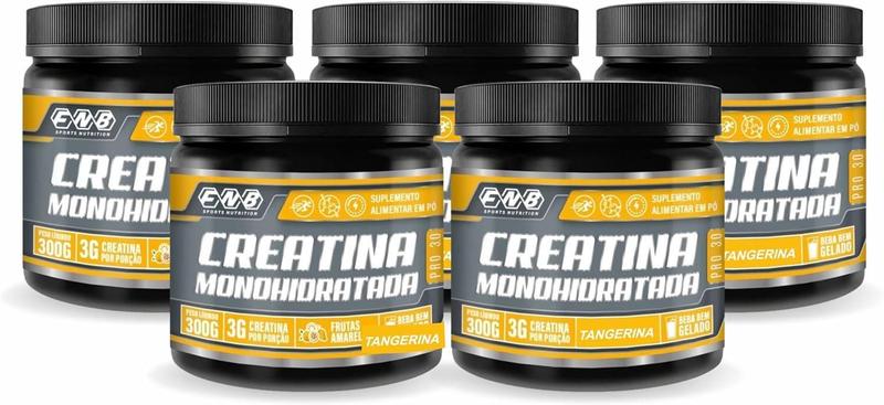 Imagem de 5x Creatina Monohidratada Pro 3.0 300G Sabor Tangerina Flora Nativa