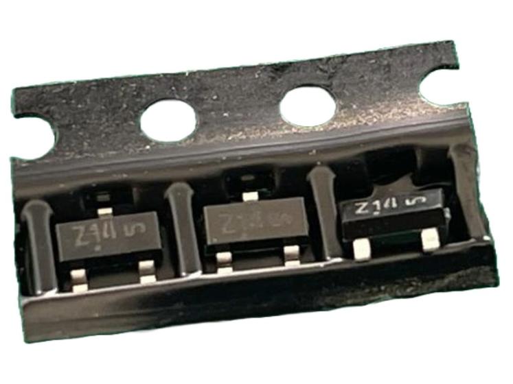 Imagem de 5x Diodo Zener Bzx84c3v3 = Z14 Smd Sot23 3,3v 250mw Nxp