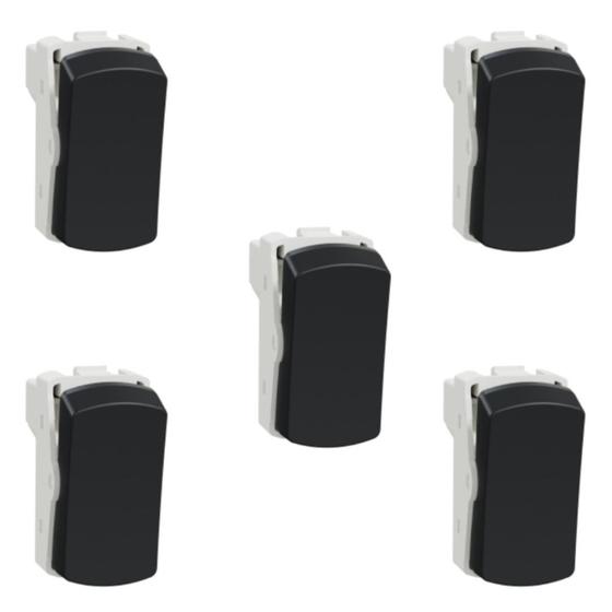 Imagem de 5x Modulo Interrupt Miluz Simples Grafite S3b72011 Schneider