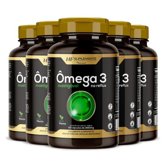 5x omega 3 no reflux aumenta concentração e função cerebral HF