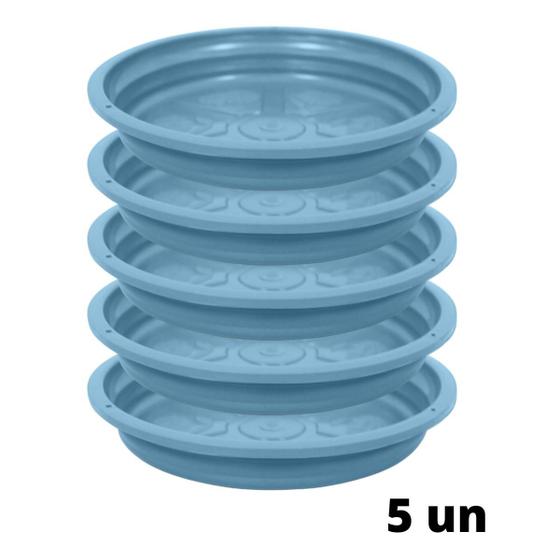 Imagem de 5X Prato para Vaso Aquarela (1,5) Azul Tiffany NUTRIPLAN